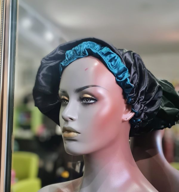 Hair Satin Bonnet Reversible And Adjustable Sleep Cap - Image 2